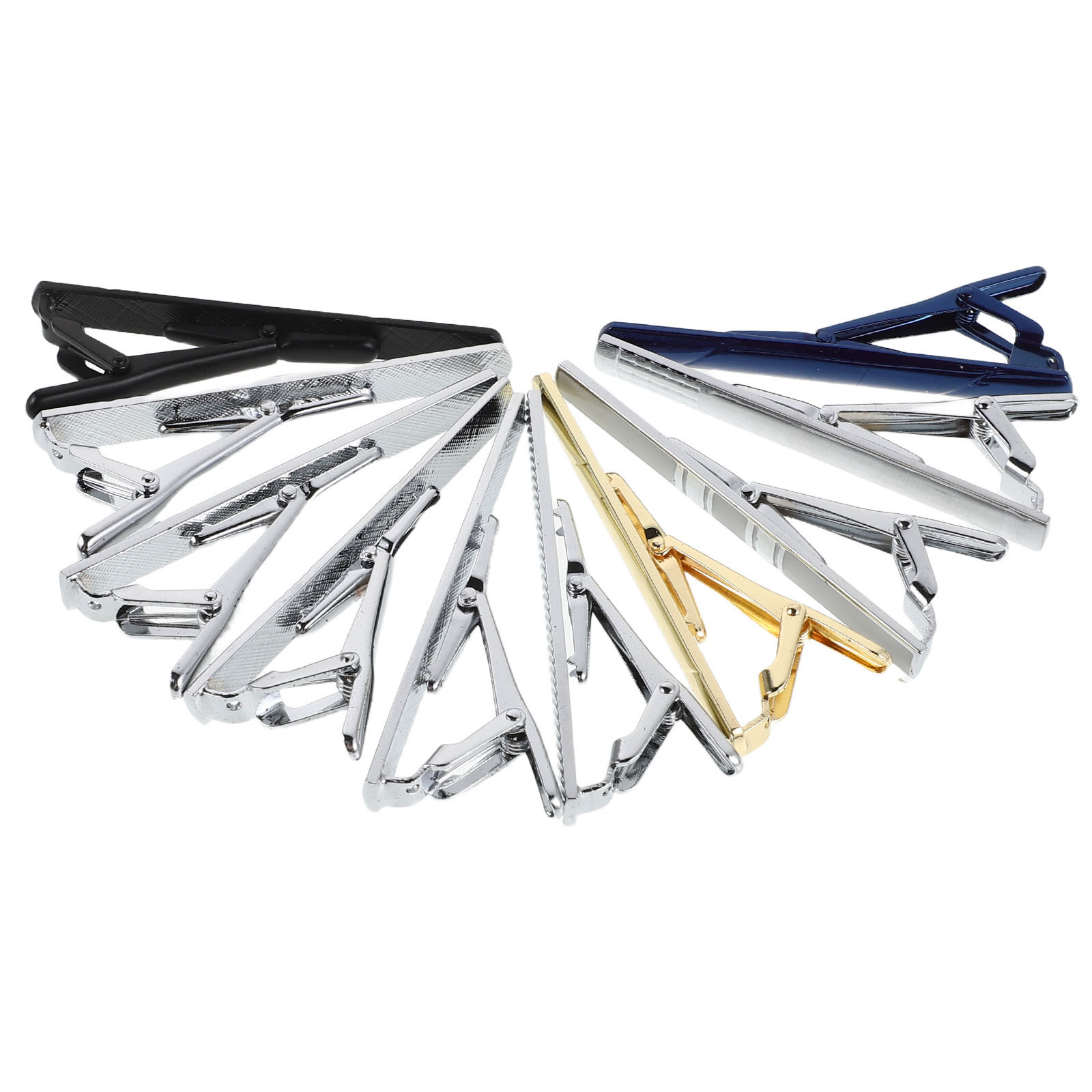 Tie Bar Set Gift - Juego de 10 Clips para Corbata,