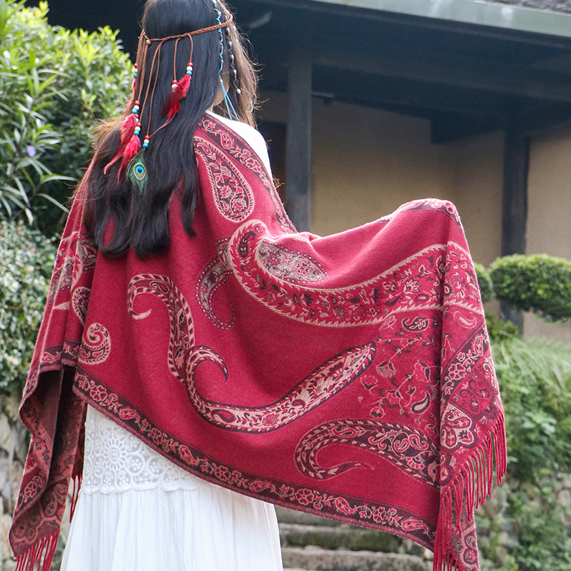 Pashmina Wrap Large - Nuevo Chal de Cachemira de Doble