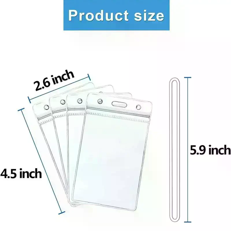 Lanyard Badge Holder - 10 Uds. Portatarjetas de identificación de