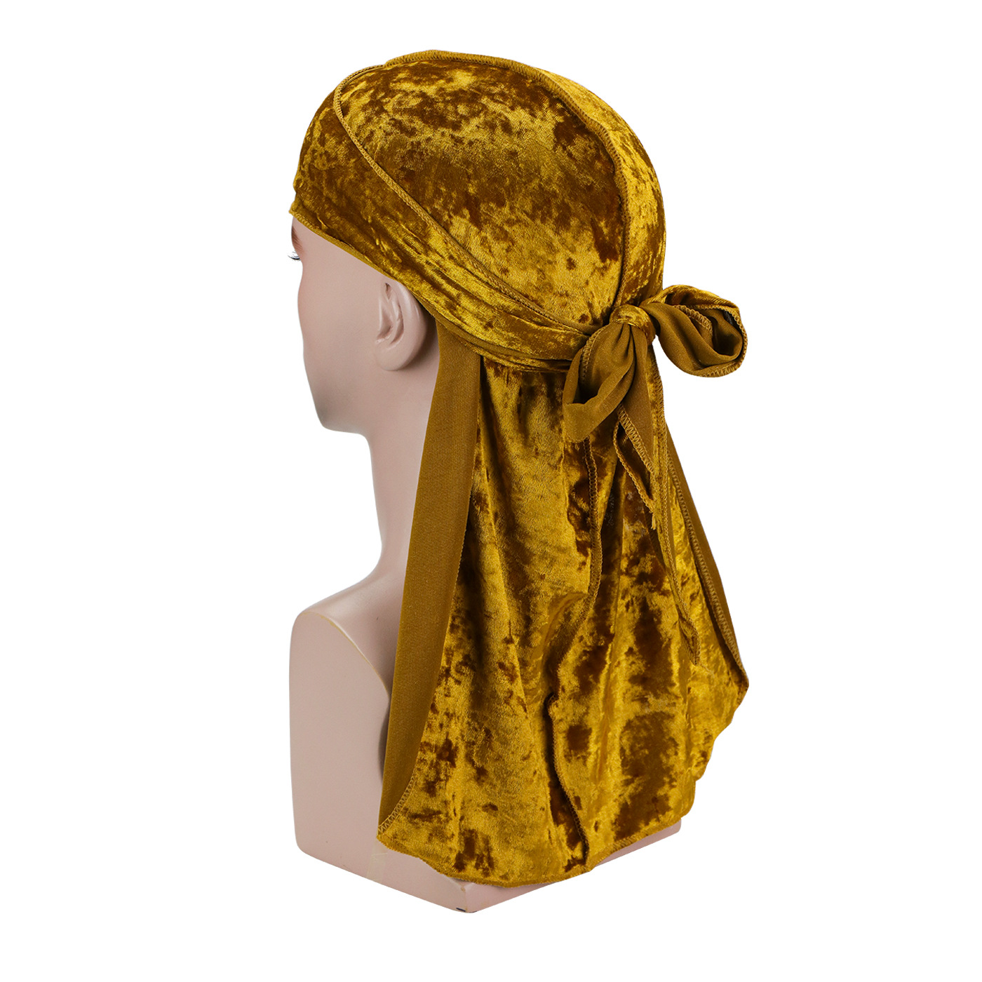 Bandana Doo Rag - Bandana Durag de terciopelo con diamantes