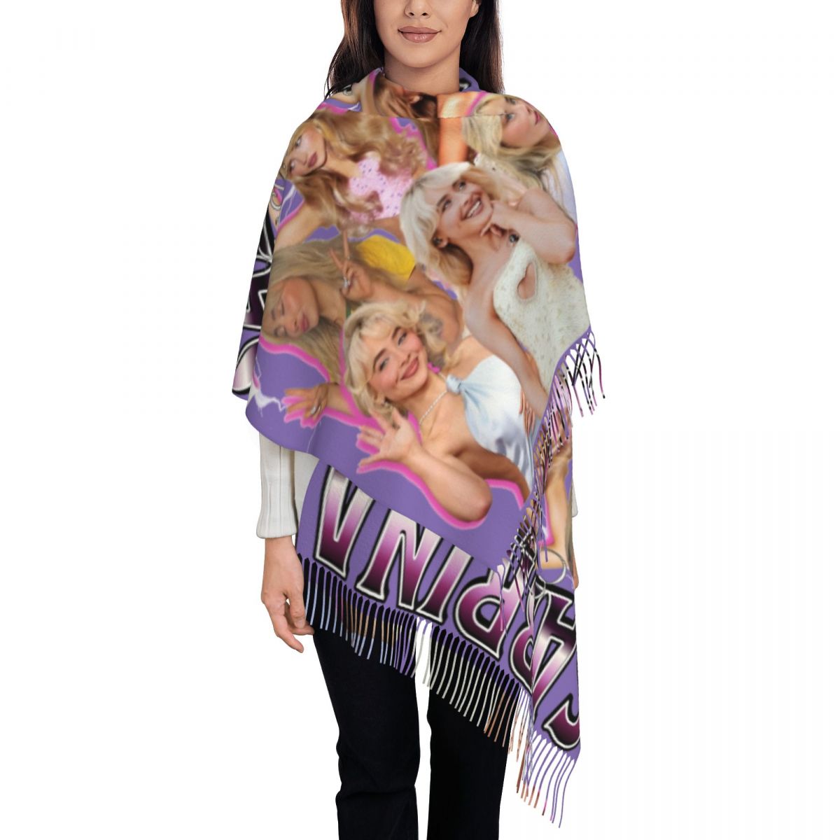 Pashmina Wrap Large - Sabrina Carpenter 90s chal abrigo mujer