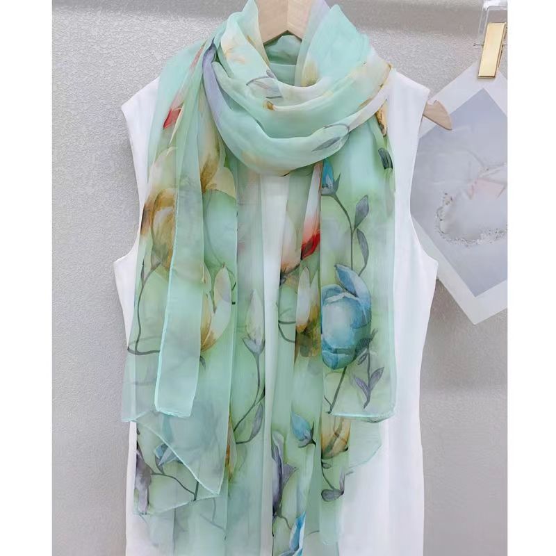 Pashmina Wrap Large - 2025 nueva bufanda de seda suave,