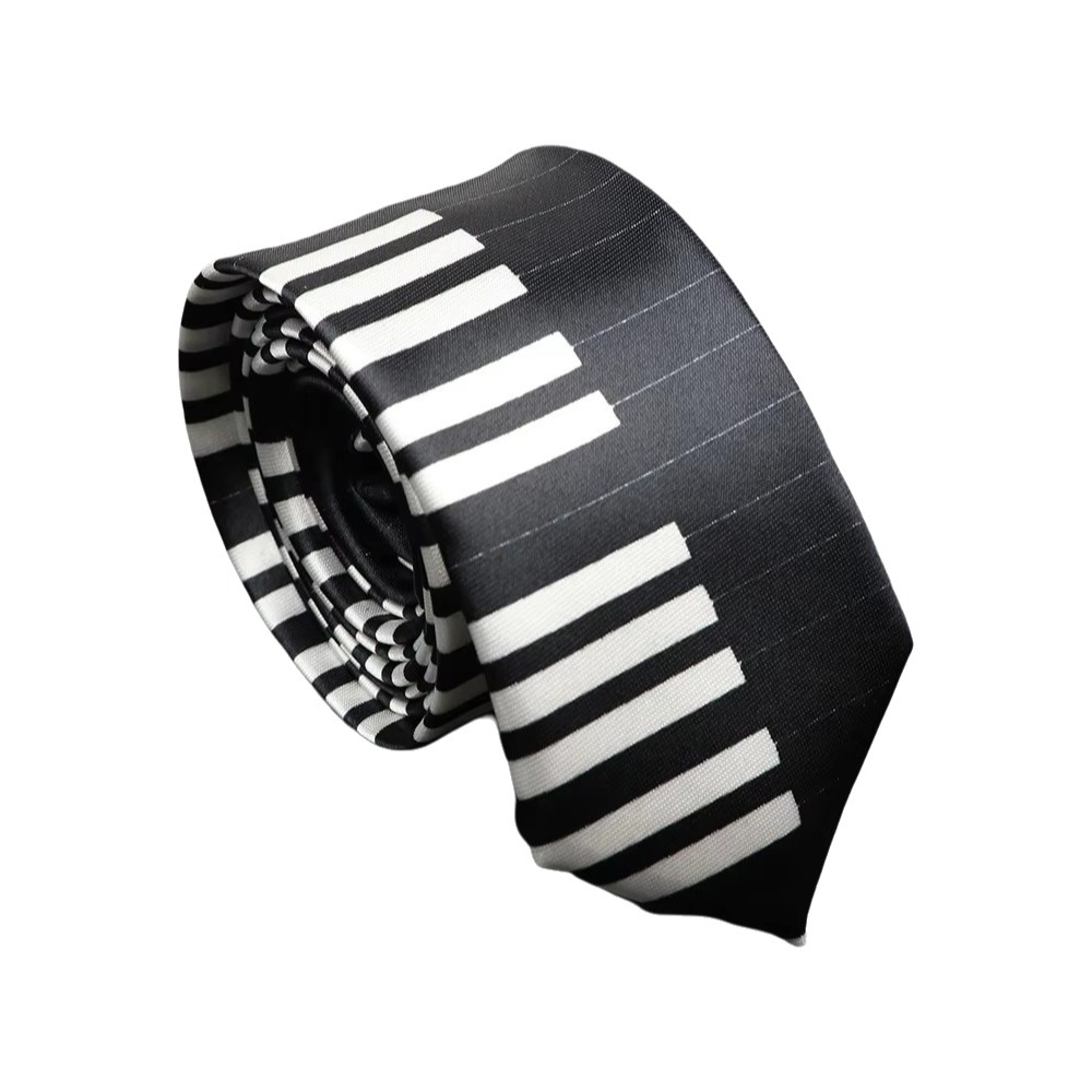 Skinny Tie Men - Corbata Delgada Simple Estilo Piano para