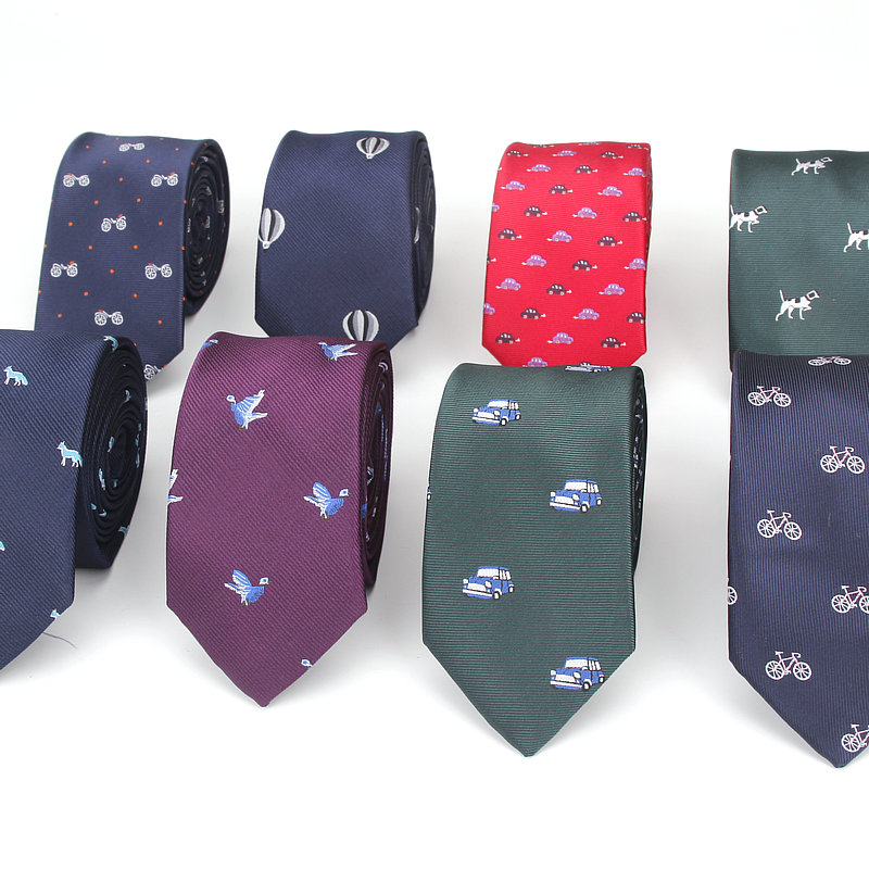 Skinny Tie Men - Corbata de poliéster Jacquard para hombre,