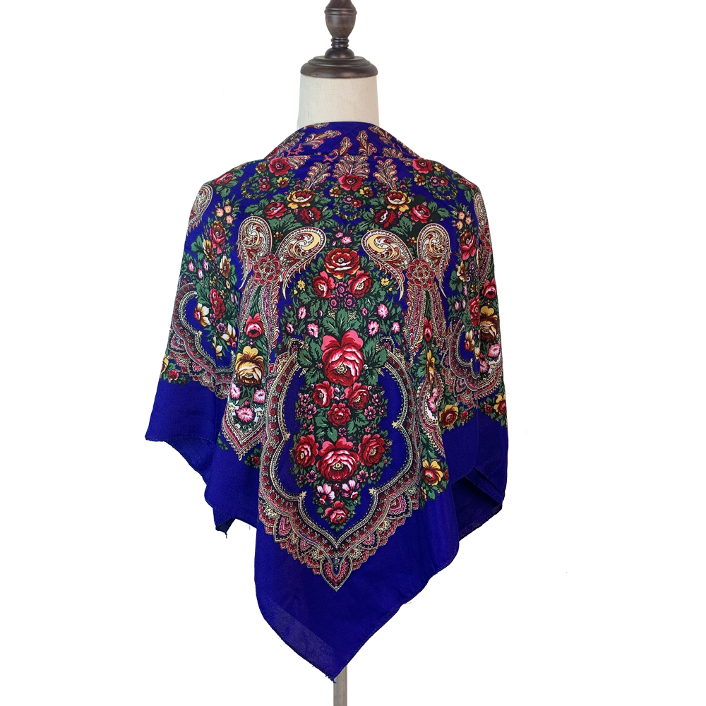Bandana Cotton - Bufanda cuadrada rusa de 100x100cm para