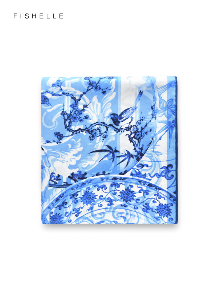 Silk Neck Scarf - Bufanda cuadrada de seda 100% natural
