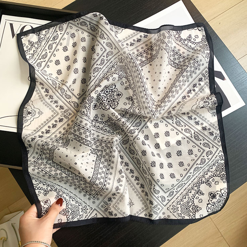 Bandana Cotton - 70% algodón 30% bufanda de seda