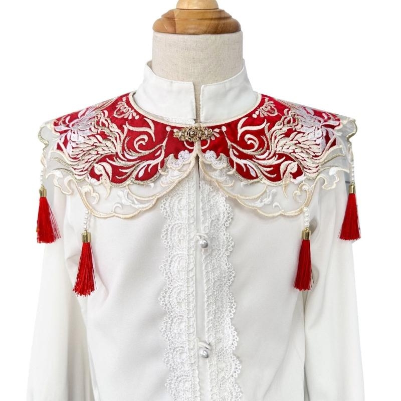 Stole Wedding Shawl - 39BD Mantón unisex, lujoso chal bordado