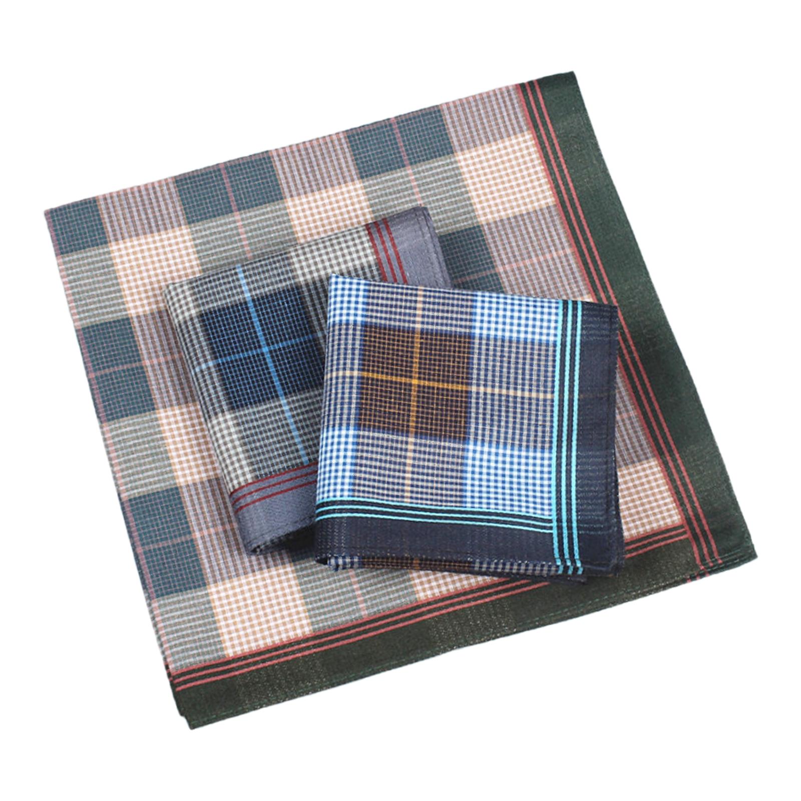 Handkerchief Cotton Men - Paquete de 6 Pañuelos de Bolsillo,