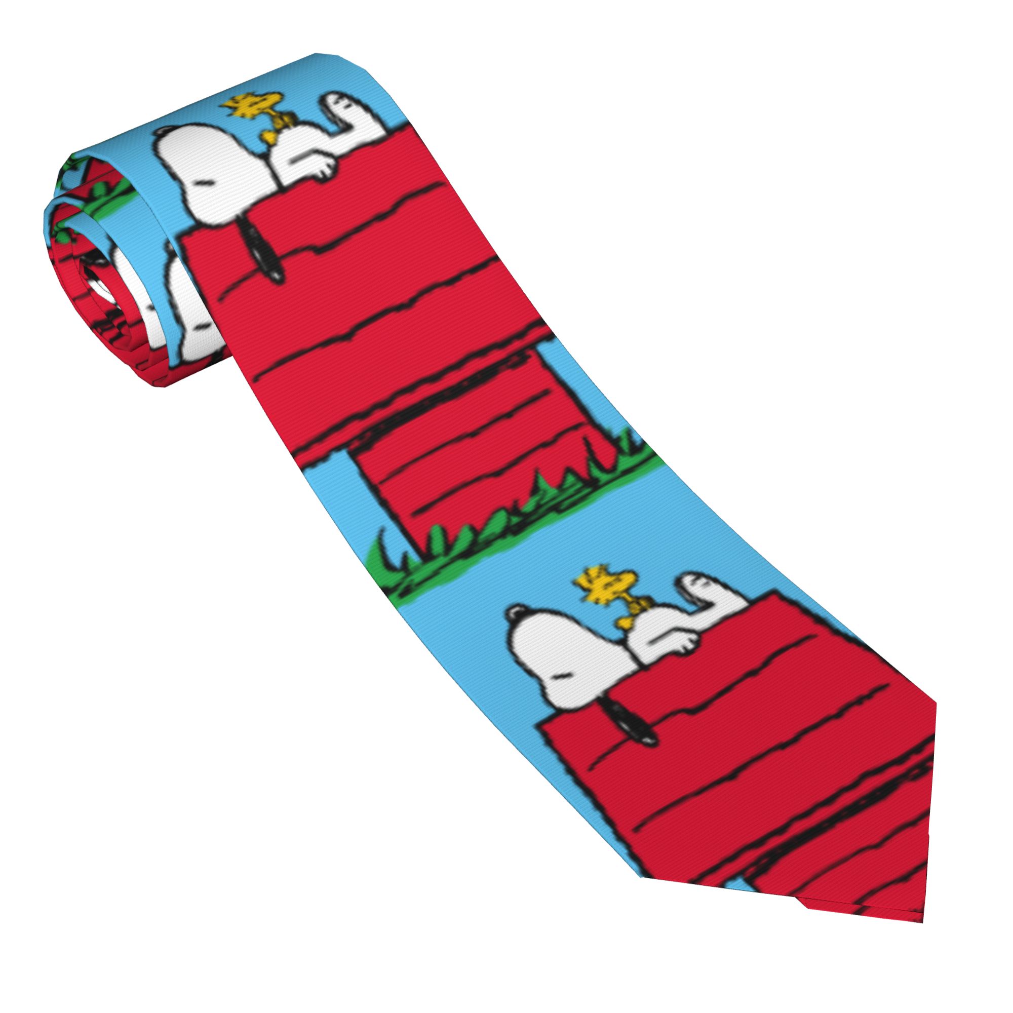 Skinny Tie Men - Corbatas de Snoopy y Woodstock, Diseño