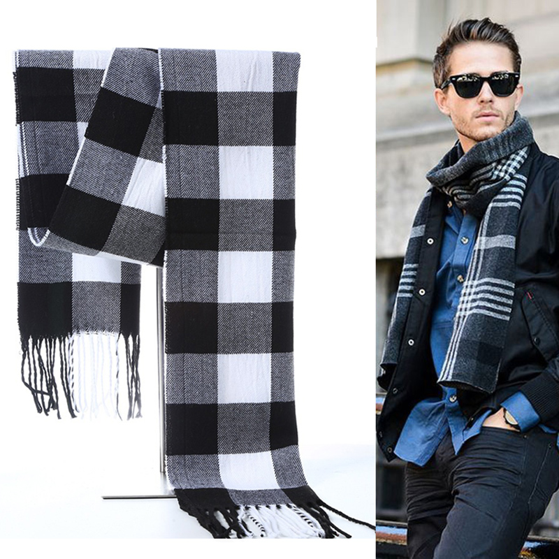 Muffler Men Wool - Bufanda de invierno para hombre, chal
