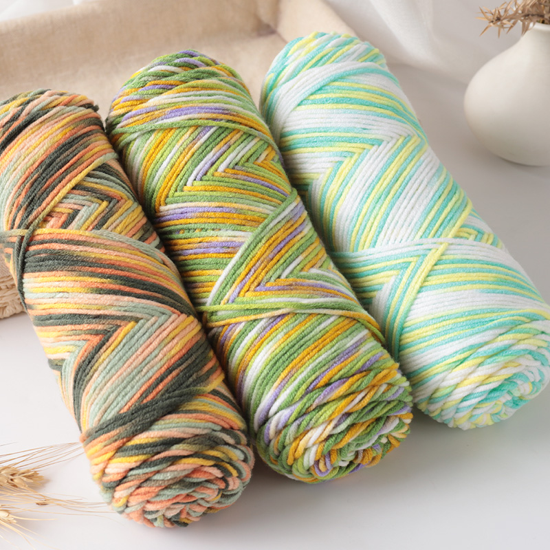 Woven Scarf Blanket - 300g Halo teñido 5 hebras de