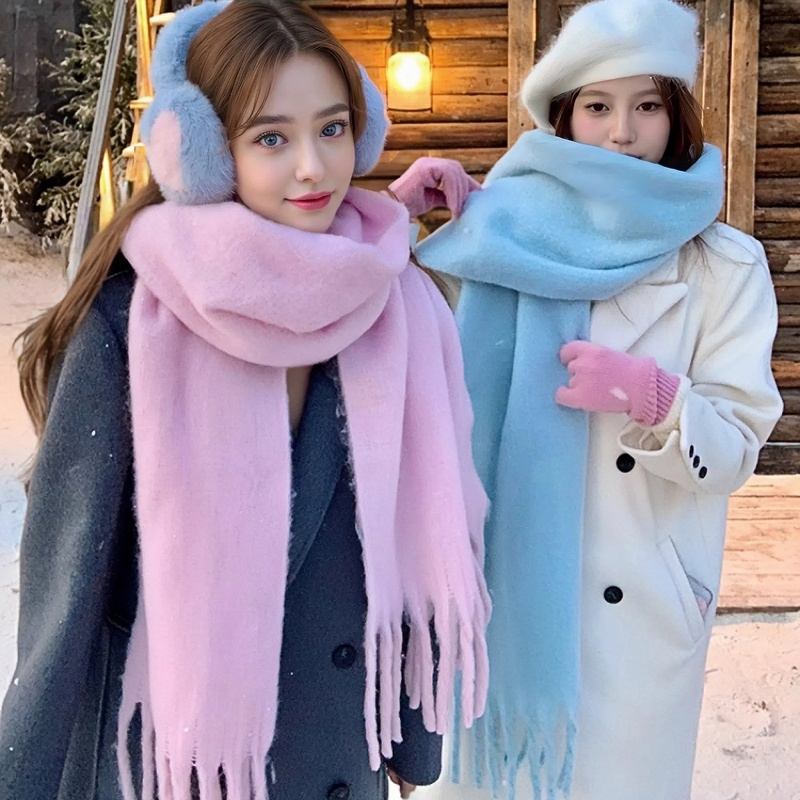 Woven Scarf Blanket - Bufanda de invierno para mujer, manta