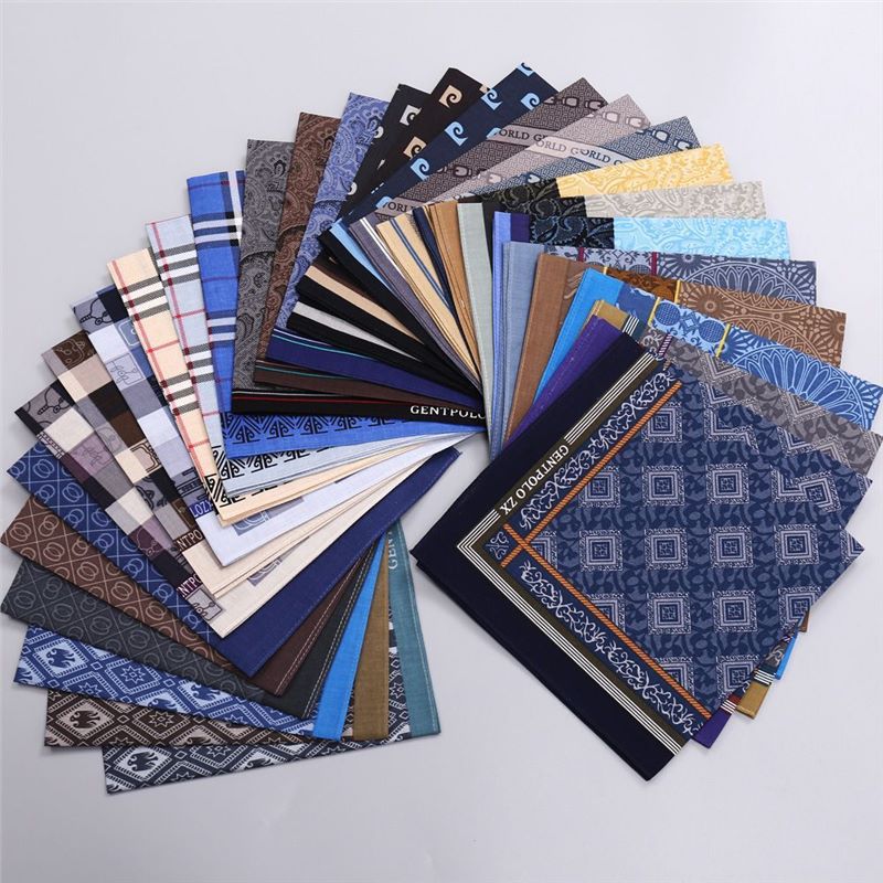 Handkerchief Cotton Men - Pañuelo a cuadros estampado de algodón