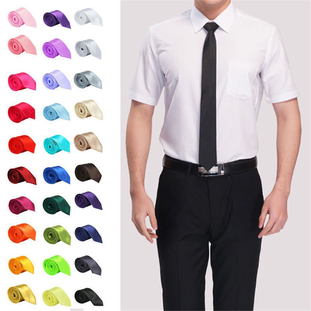 Skinny Tie Men - Corbata Delgada de Seda para Boda,