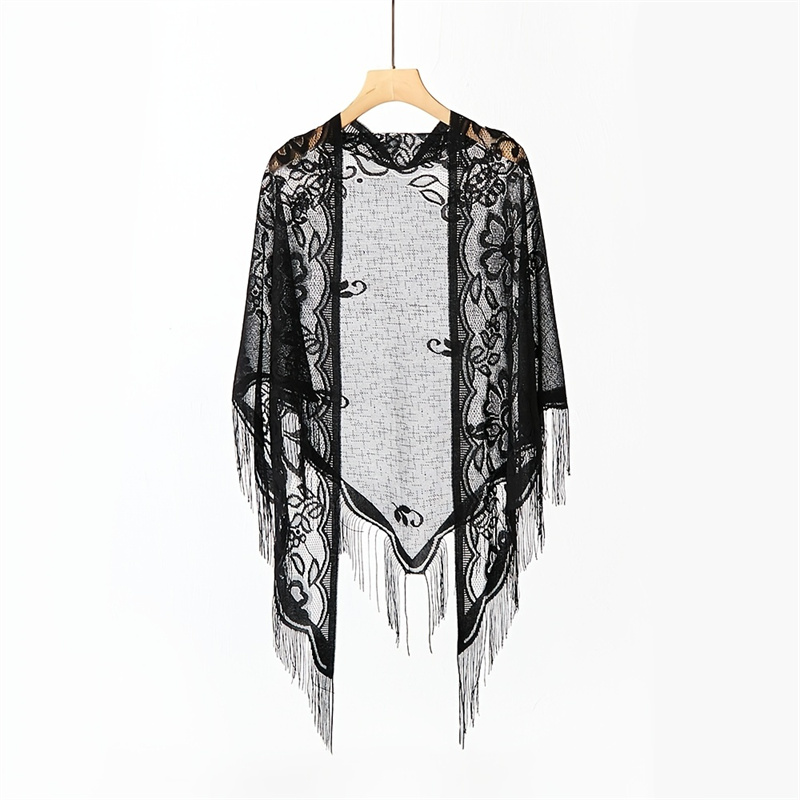 Stole Wedding Shawl - Bufanda de encaje bordado para mujer,