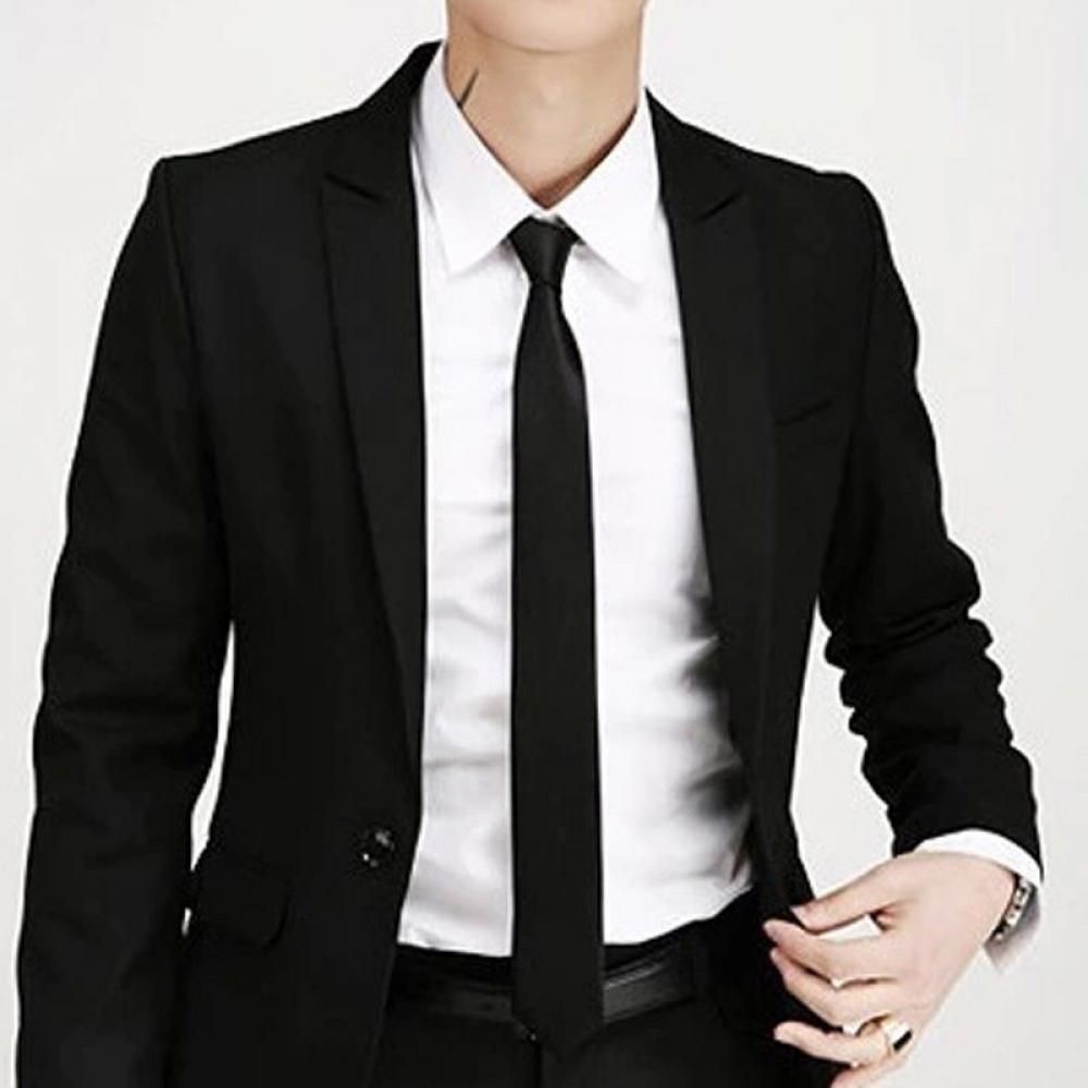 Moda Casual Slim Plain Mens So - Skinny Tie Men reseña y precio