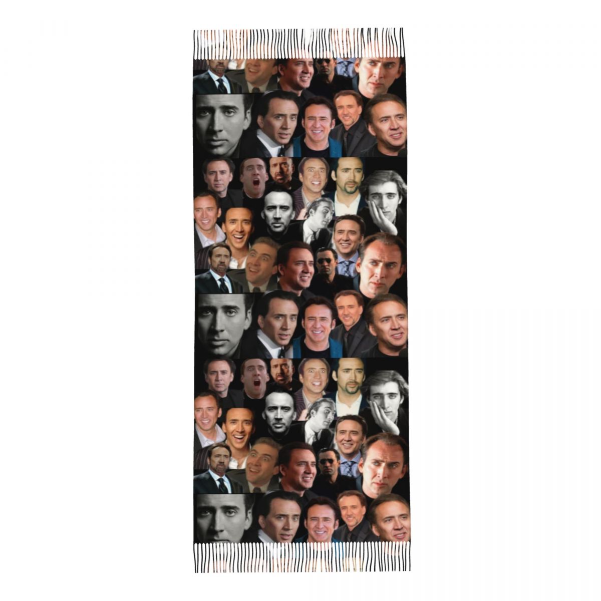 Nicolas Cage Colllage chal env - Pashmina Wrap Large reseña y precio