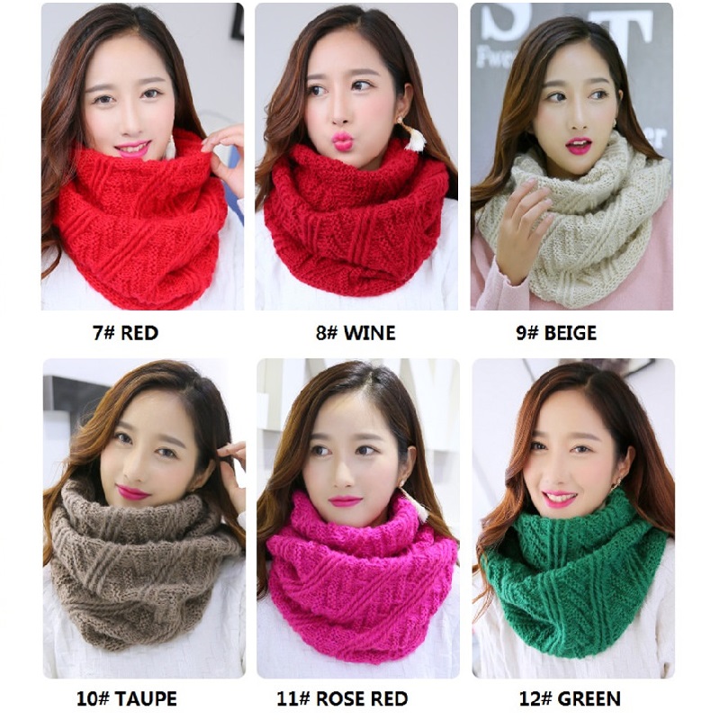 VISROVER bufandas de Color par - Infinity Scarf Knit reseña y precio