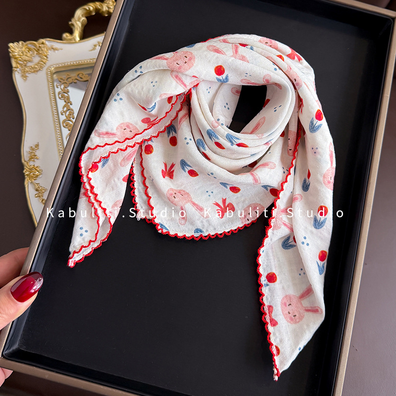 Pañuelo Cuadrado de Algodón y  - Ascot Neck Scarf reseña y precio
