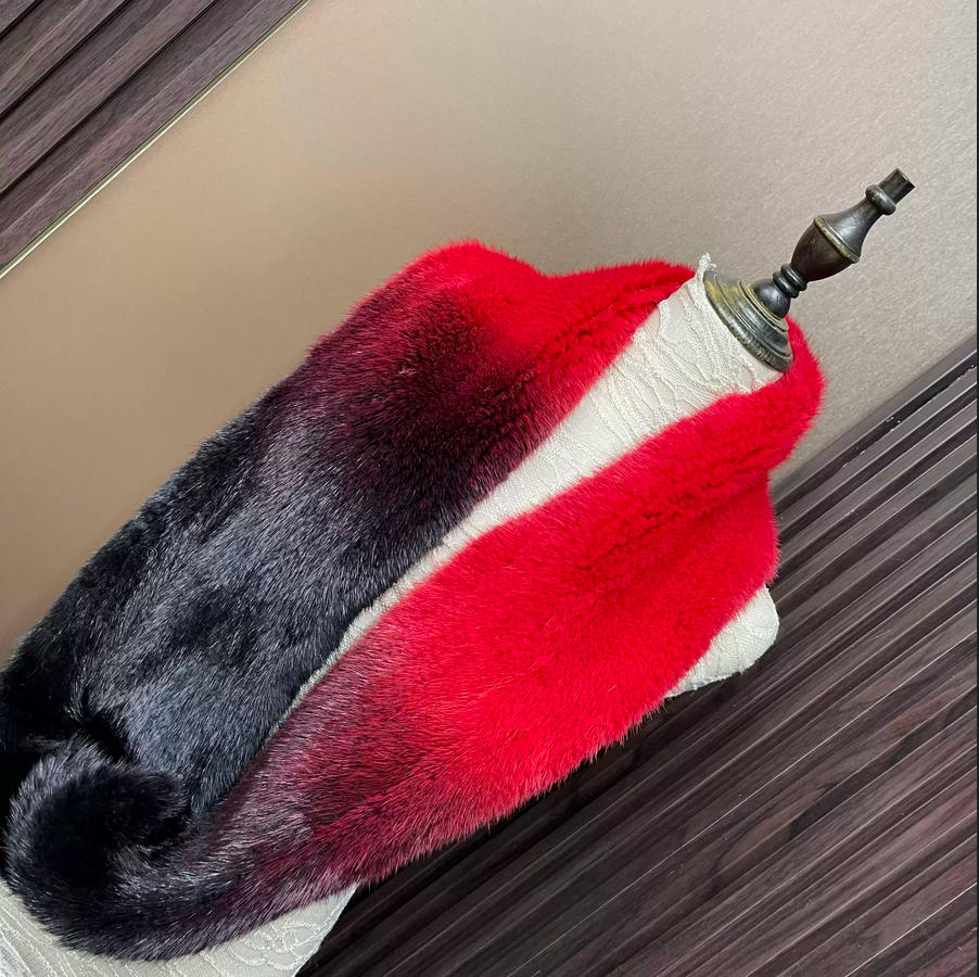 Bufanda de piel de visón autén - Infinity Scarf Knit reseña y precio