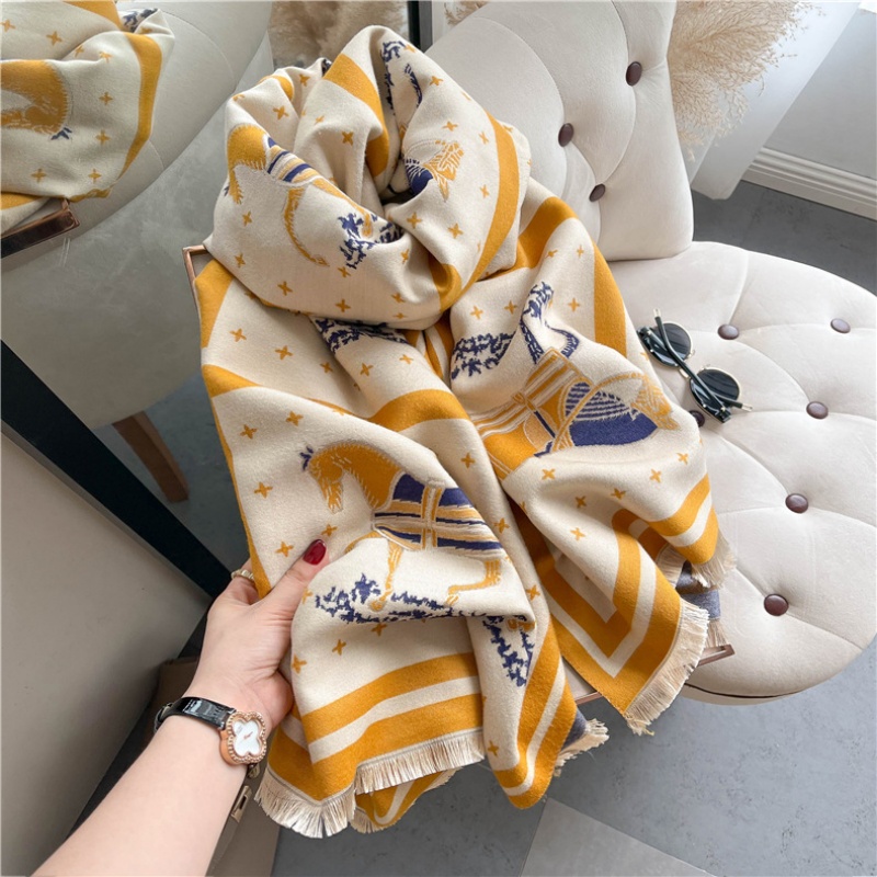 Manta de Cachemira gruesa con  - Woven Scarf Blanket reseña y precio
