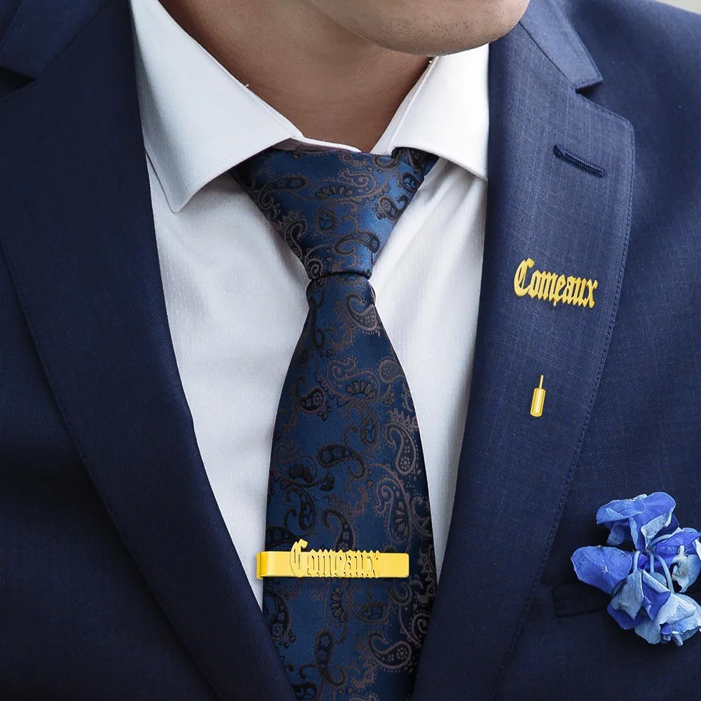 Gemelos personalizados/Pin de  - Tie Bar Set Gift reseña y precio