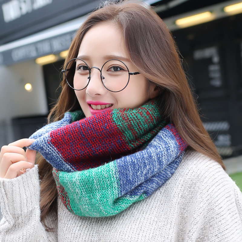Bufandas infinitas de punto de - Infinity Scarf Knit reseña y precio