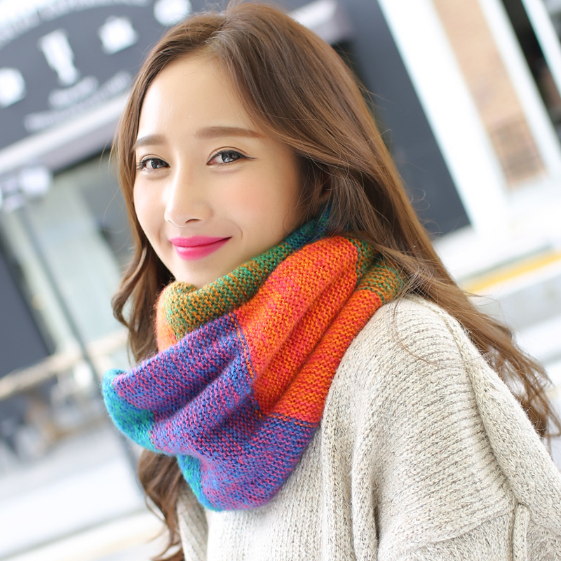 Bufandas infinitas de punto de - Infinity Scarf Knit reseña y precio