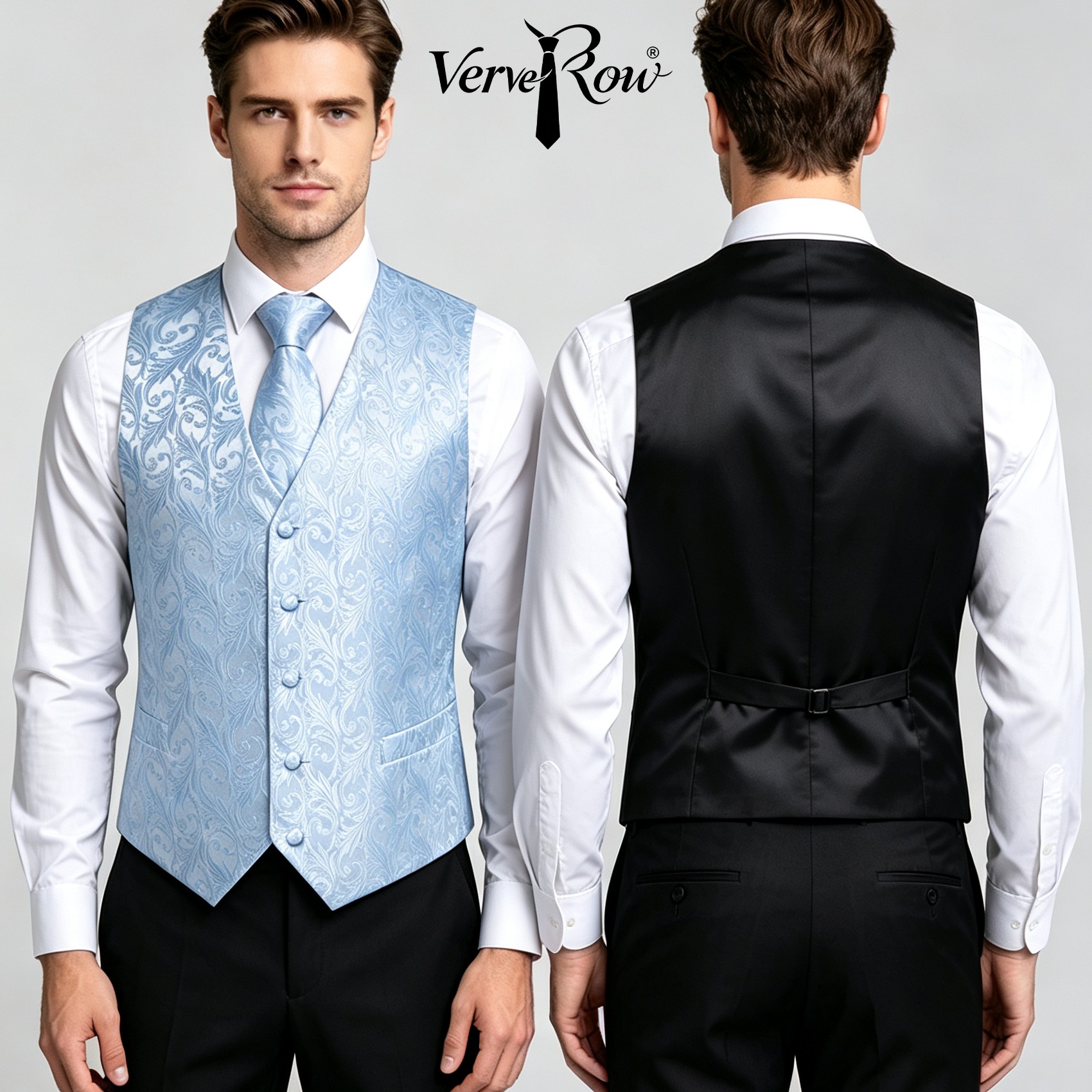 Conjunto de 3 piezas de chalec - Pocket Square Set reseña y precio