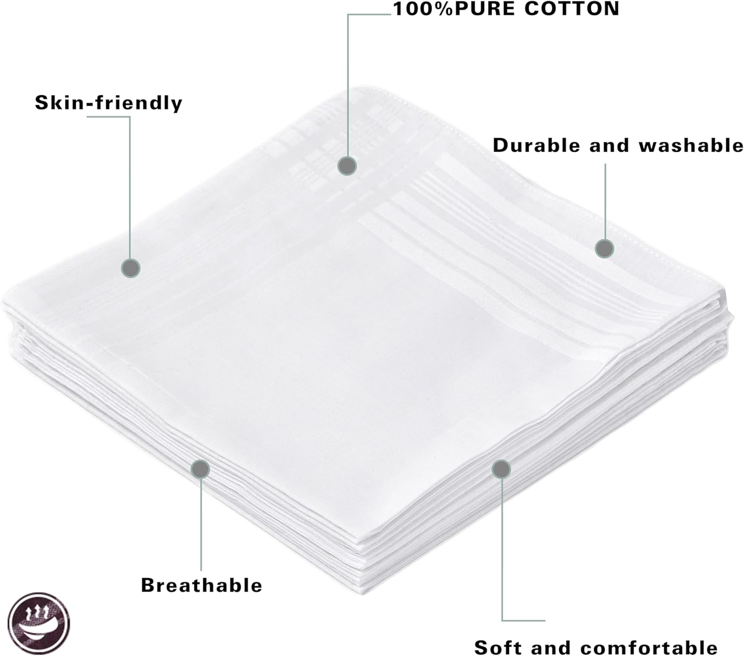 Pañuelo de hombre 100% algodón - Handkerchief Cotton Men reseña y precio
