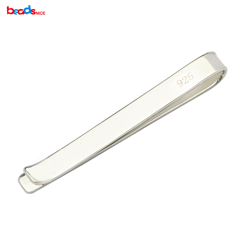 Beadsnice-Clip de corbata de P - Tie Clip Silver reseña y precio