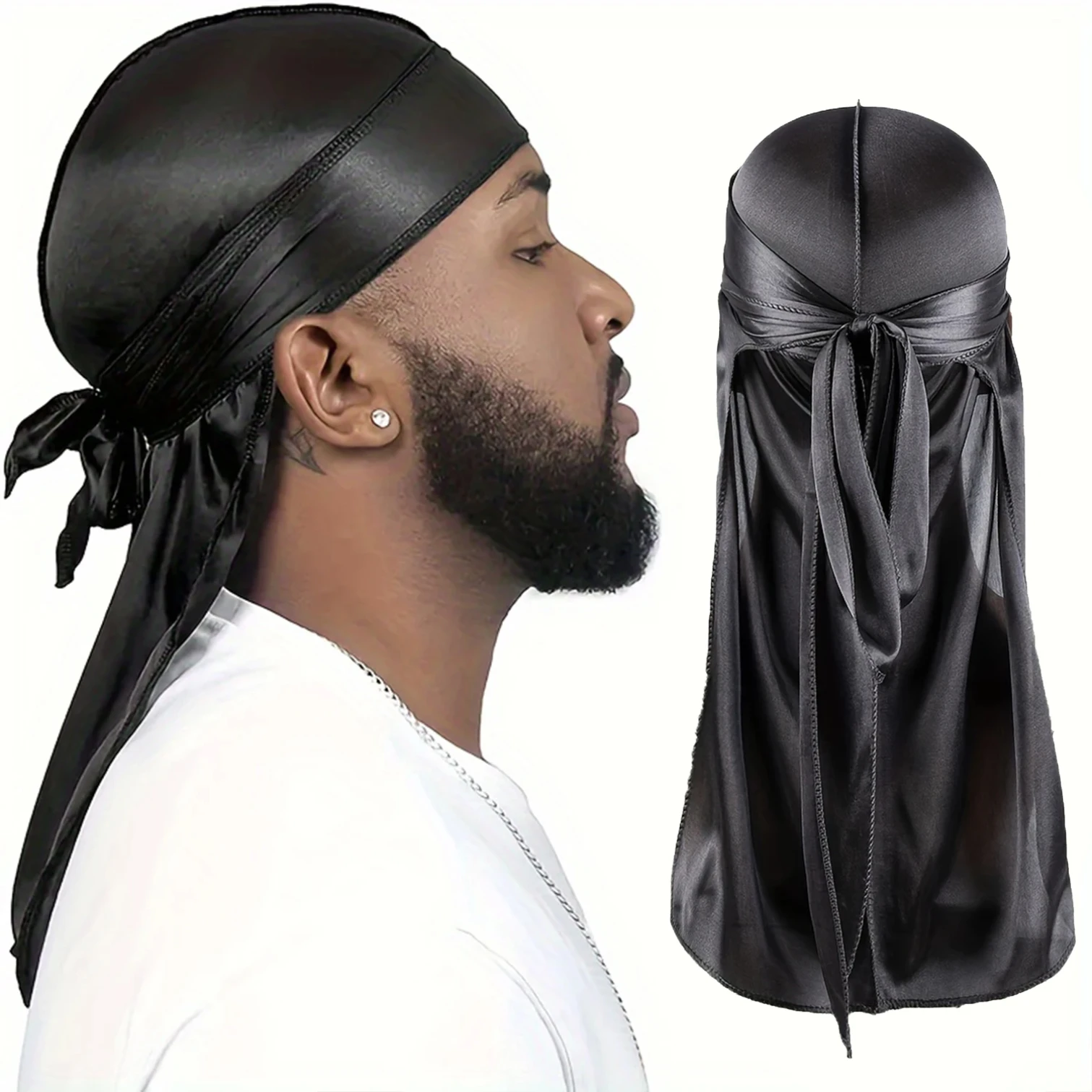 Durag de seda para hombre, gor - Bandana Doo Rag reseña y precio