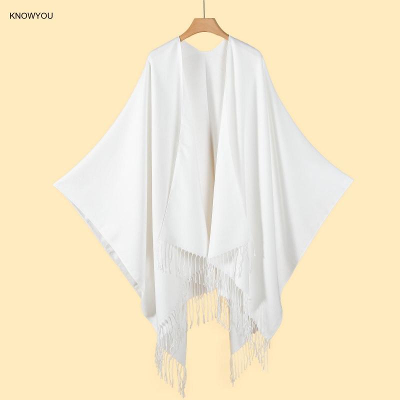 Ponchos de Color liso para hom - Muffler Men Wool reseña y precio