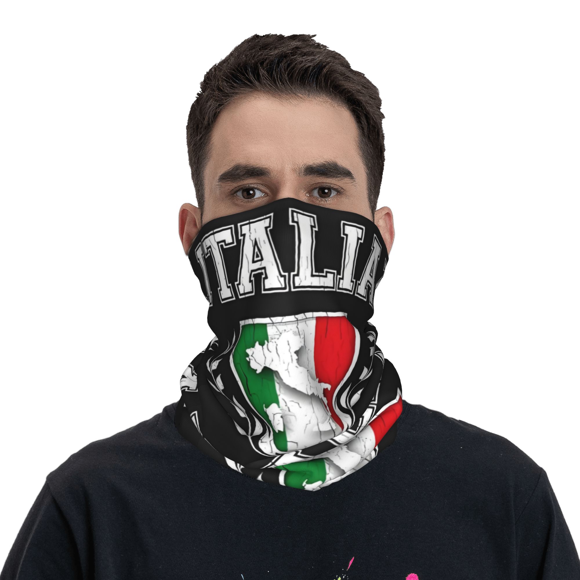 Bandana con bandera de Italia  - Neck Warmer Tube reseña y precio