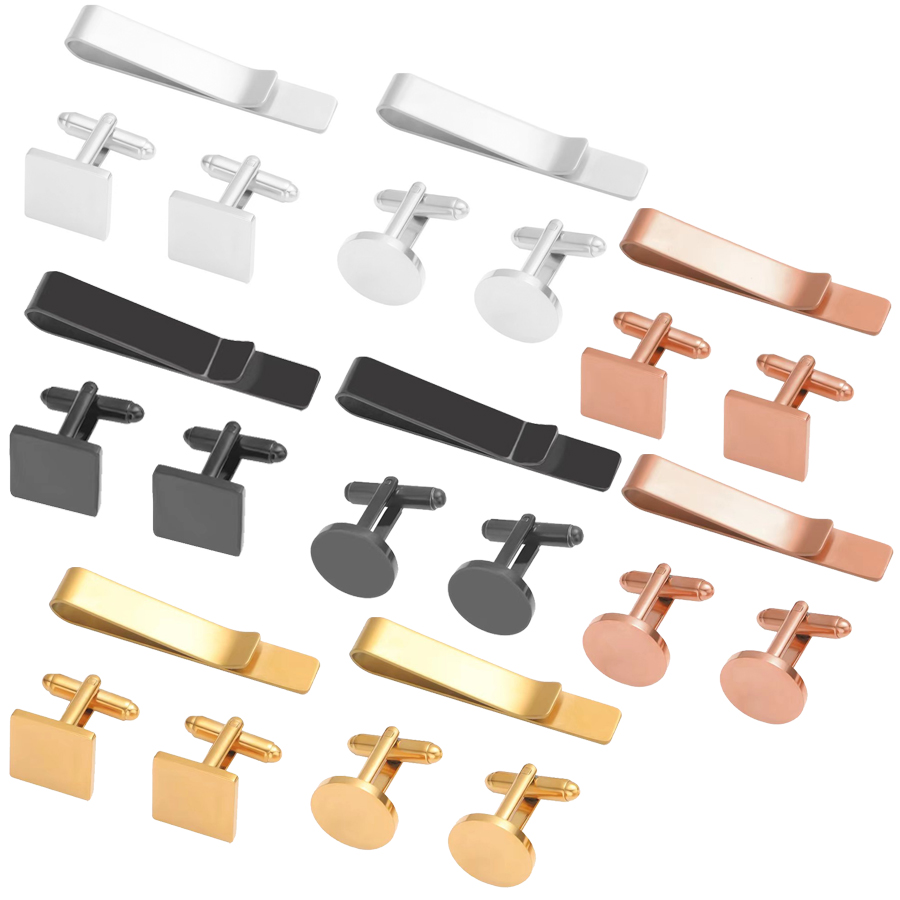 Freeteeme, nueva moda, gemelos - Tie Bar Set Gift reseña y precio