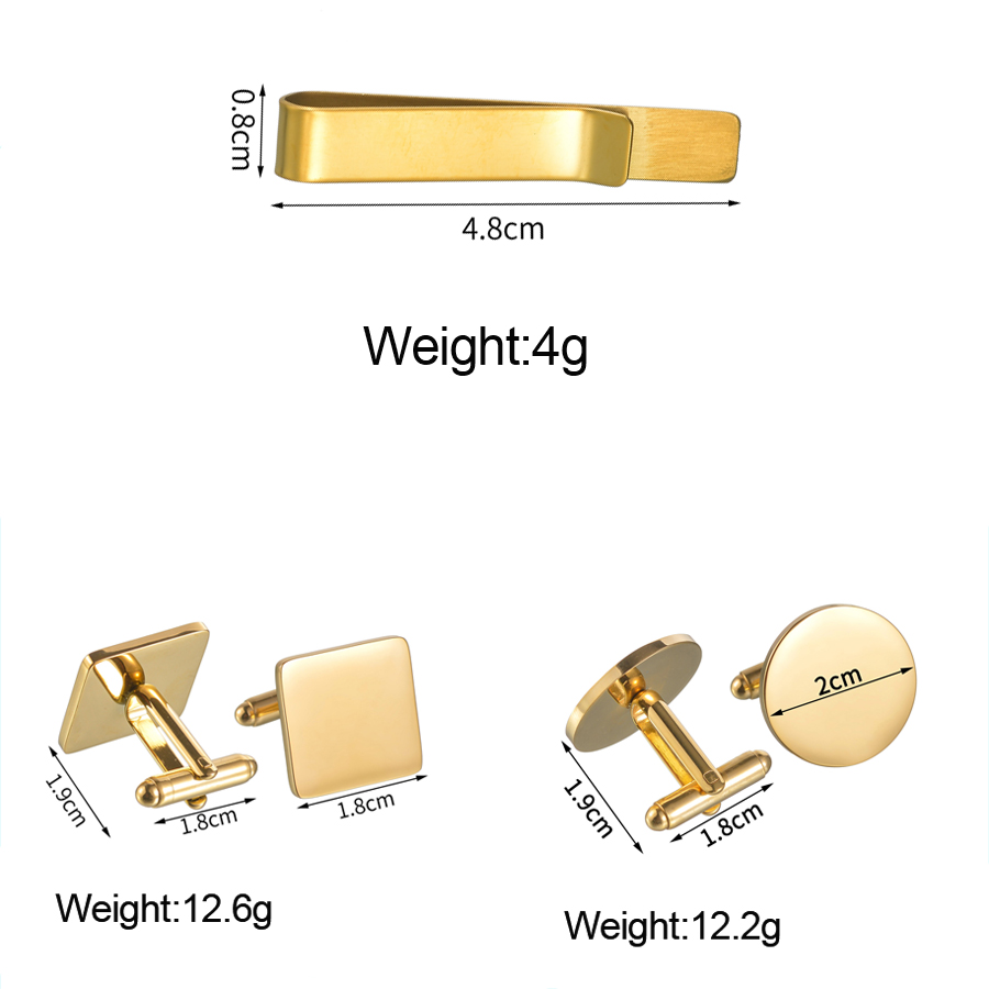 Freeteeme, nueva moda, gemelos - Tie Bar Set Gift reseña y precio
