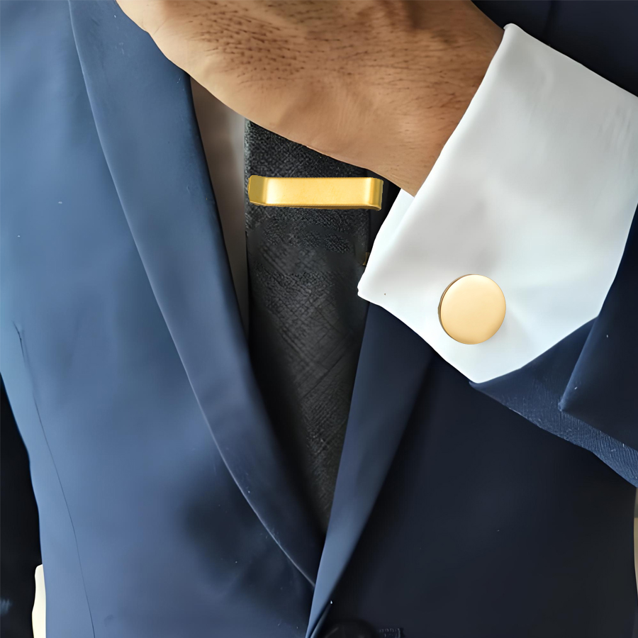 Freeteeme, nueva moda, gemelos - Tie Bar Set Gift reseña y precio