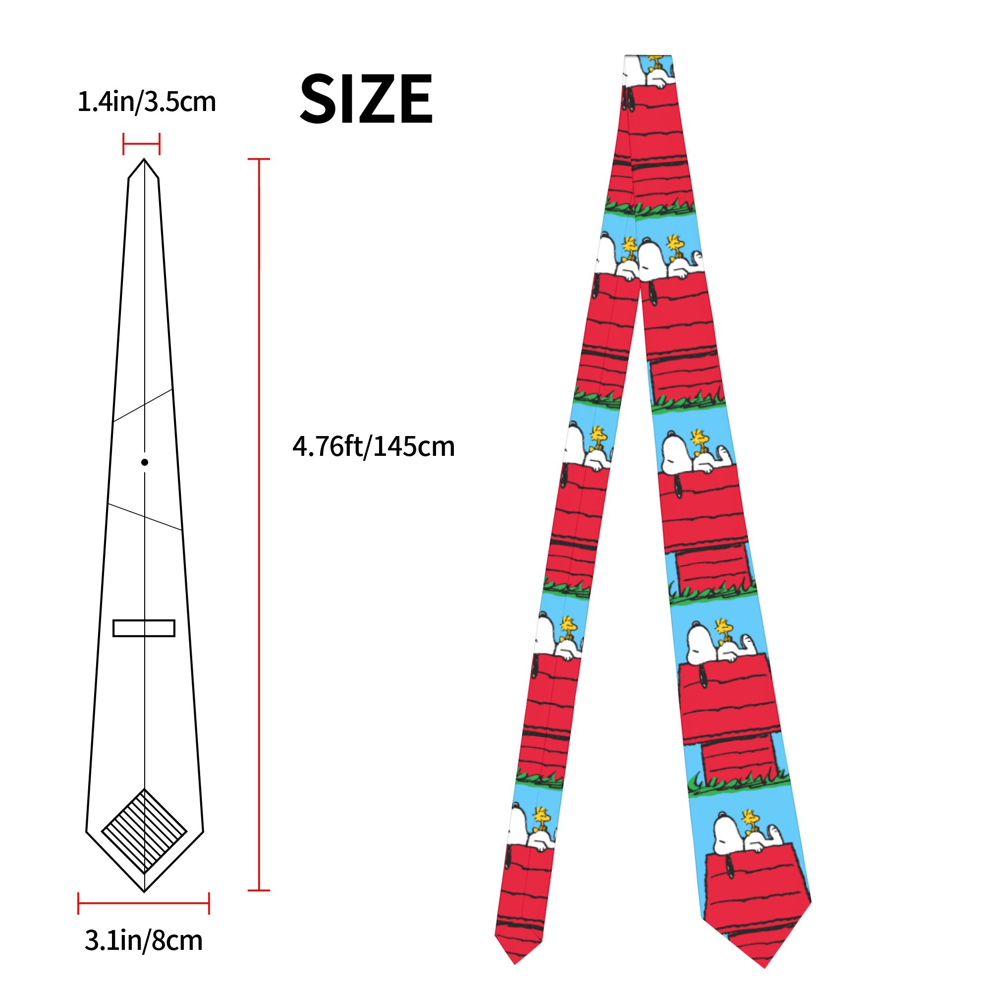 Corbatas de Snoopy y Woodstock - Skinny Tie Men reseña y precio