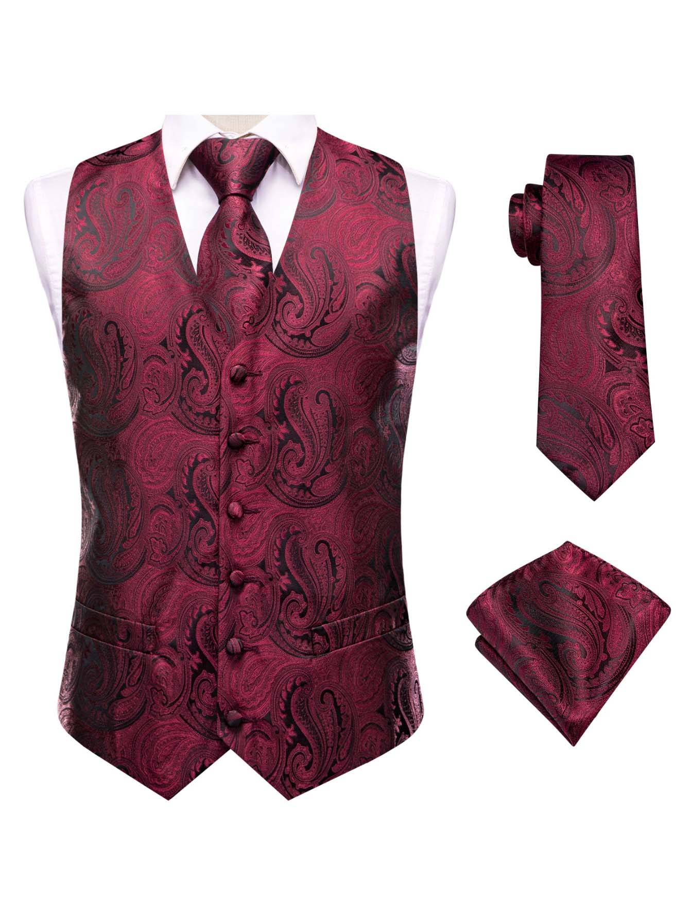 Conjunto de Traje de Tres Piez - Pocket Square Set reseña y precio