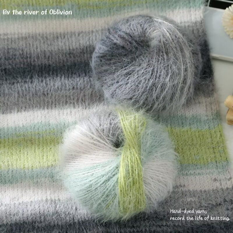 Hilo de lana de mohair degrada - Woven Scarf Blanket reseña y precio