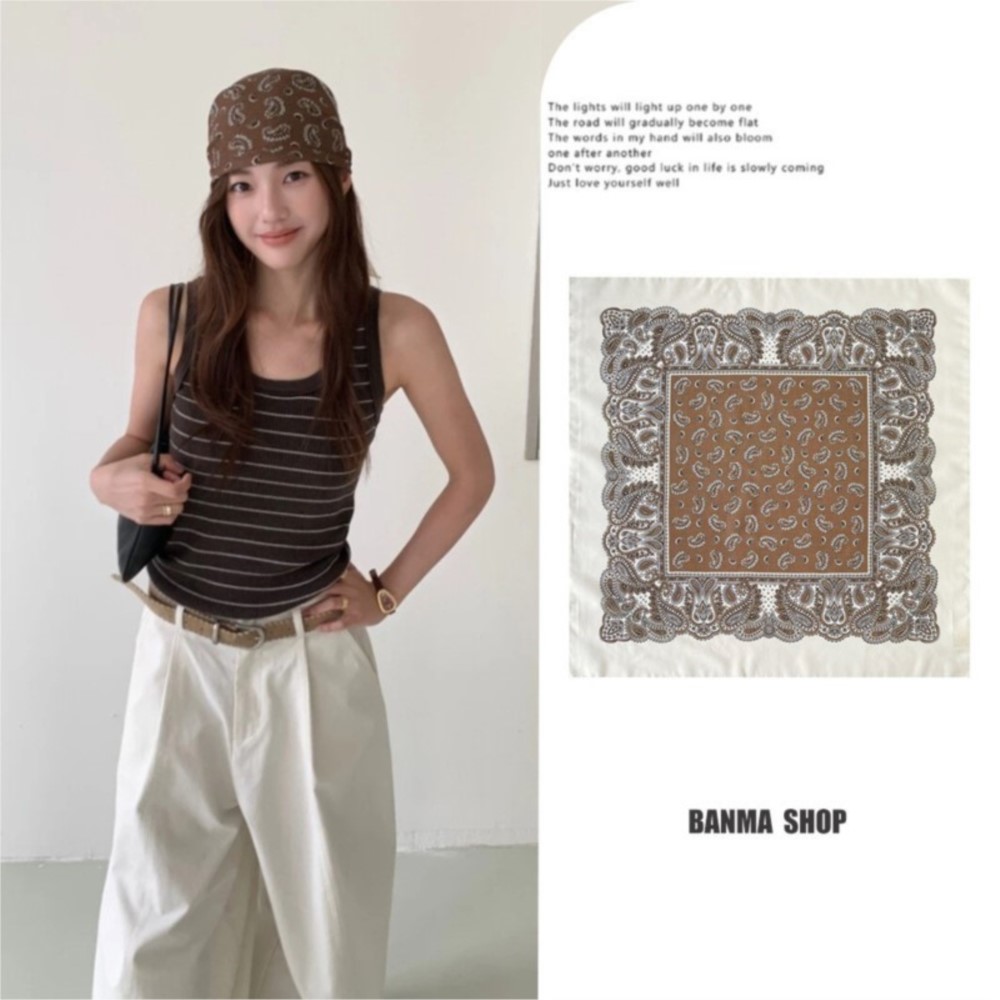 Pañuelo Cuadrado Retro Paisley - Bandana Cotton reseña y precio