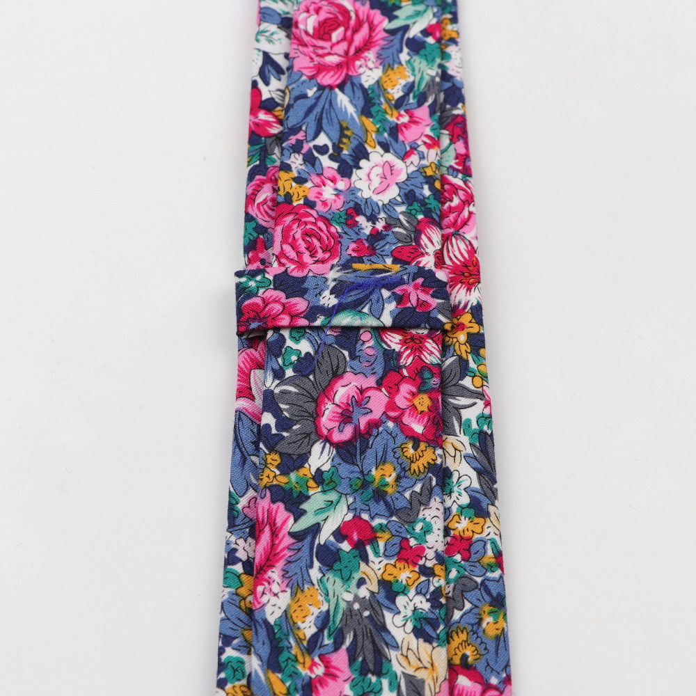 Corbata de flores de algodón C - Skinny Tie Men reseña y precio
