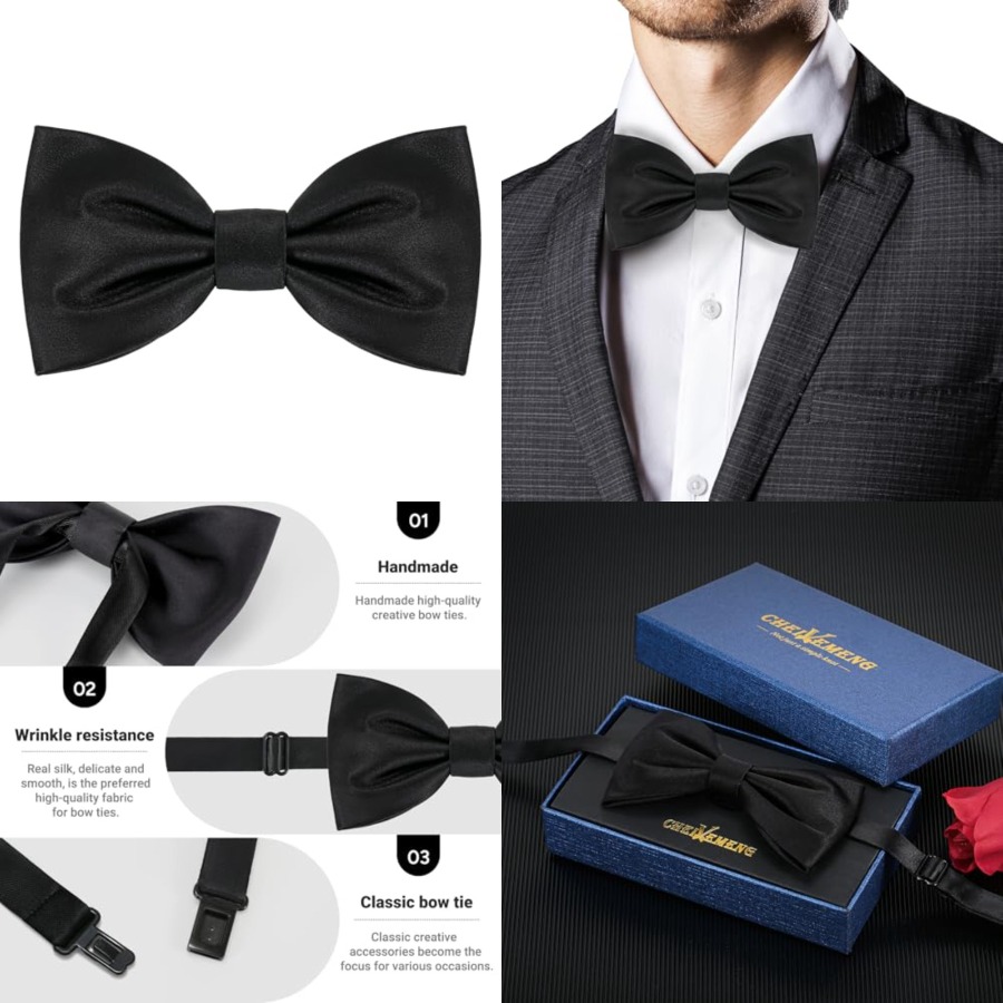 Corbata de Moño Pre-Atada Clás - Bow Tie Pre Tied reseña y precio
