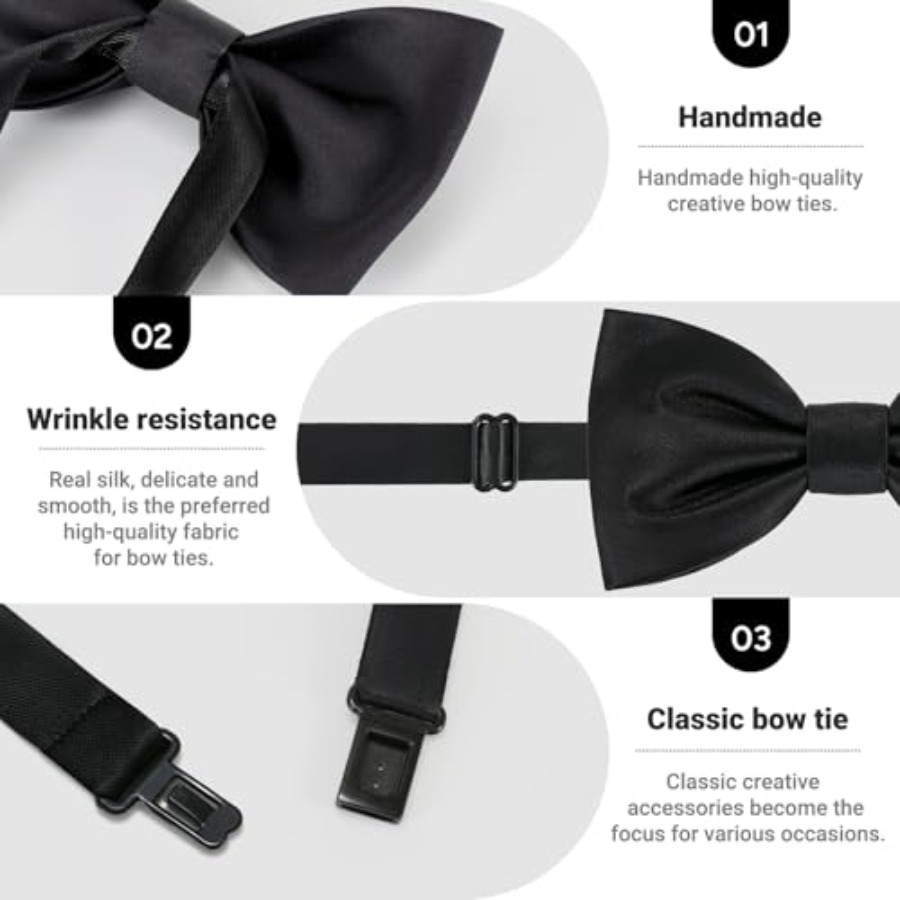 Corbata de Moño Pre-Atada Clás - Bow Tie Pre Tied reseña y precio
