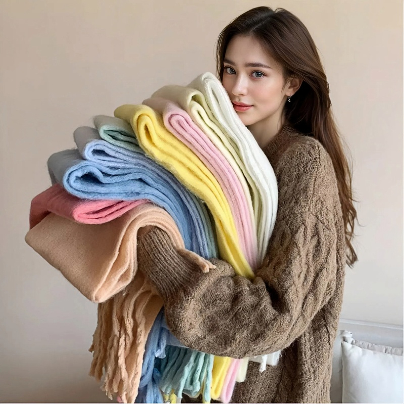 Bufanda de invierno para mujer - Woven Scarf Blanket reseña y precio