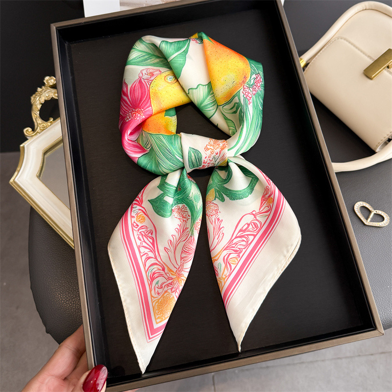 Bufandas cuadradas de seda con - Silk Neck Scarf reseña y precio
