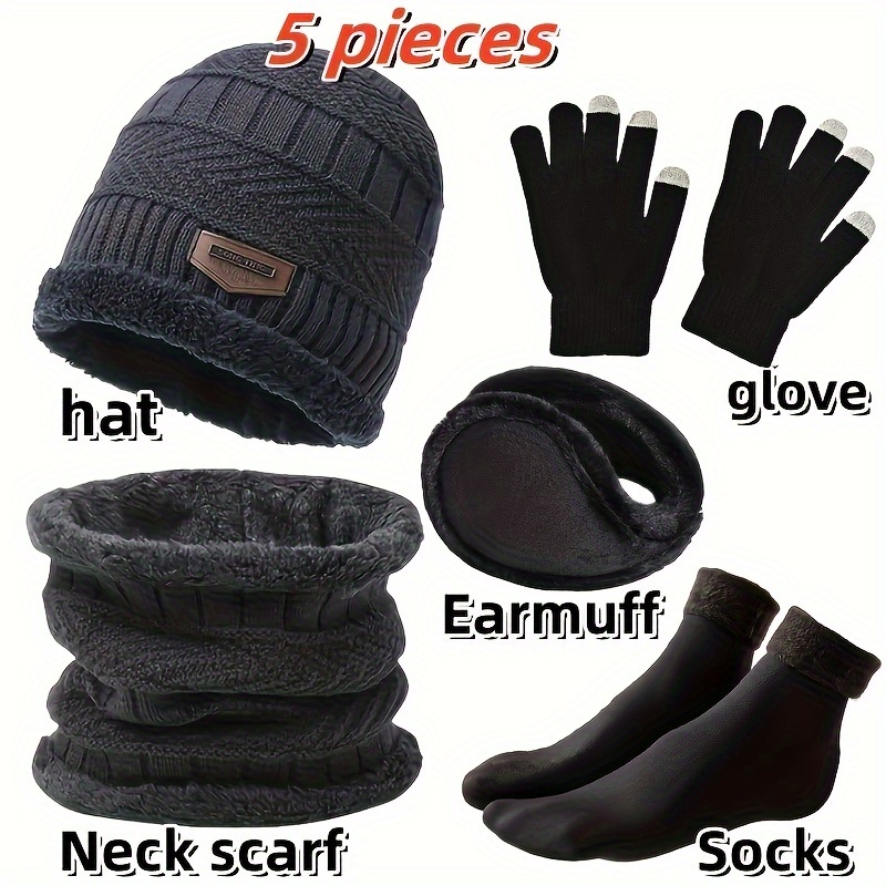 Gorro de invierno para hombre, - Muffler Men Wool reseña y precio