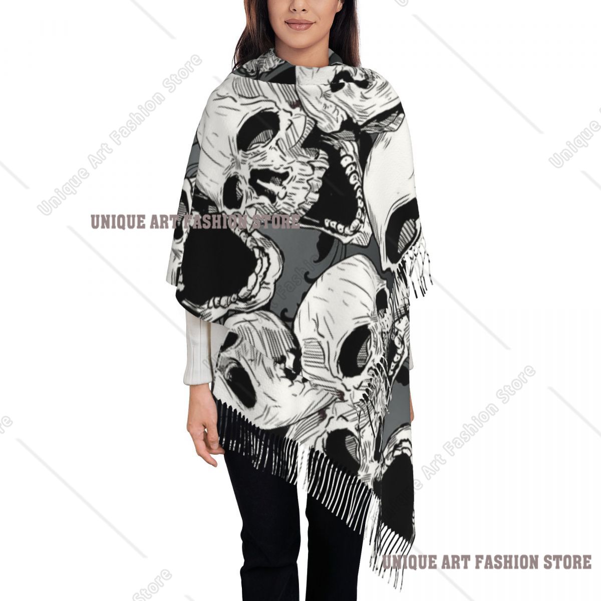 Bufanda con borlas para mujer, - Pashmina Wrap Large reseña y precio