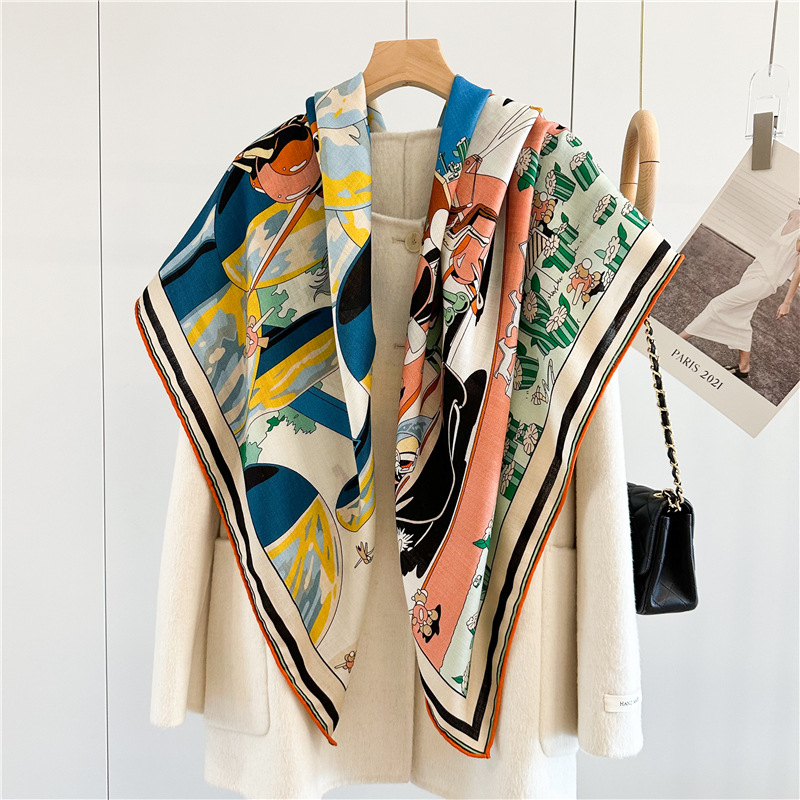 Bufanda de seda de lana de dis - Pashmina Wrap Large reseña y precio